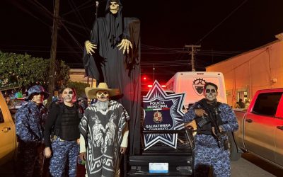 Seguridad Pública de Salvatierra celebra el Día de Muertos con actividades de proximidad social